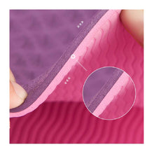 Cargar imagen en el visor de la galería, Mat de Yoga TPE 6MM Rosa/Morado Pullso Fitness