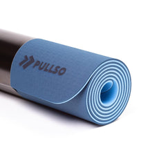 Cargar imagen en el visor de la galería, Mat de Yoga TPE 6mm Celeste/Azul Pullso Fitness
