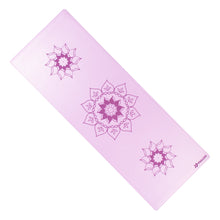 Cargar imagen en el visor de la galería, Mat de Yoga Violet Flower PU 5,5MM Pullso Fitness
