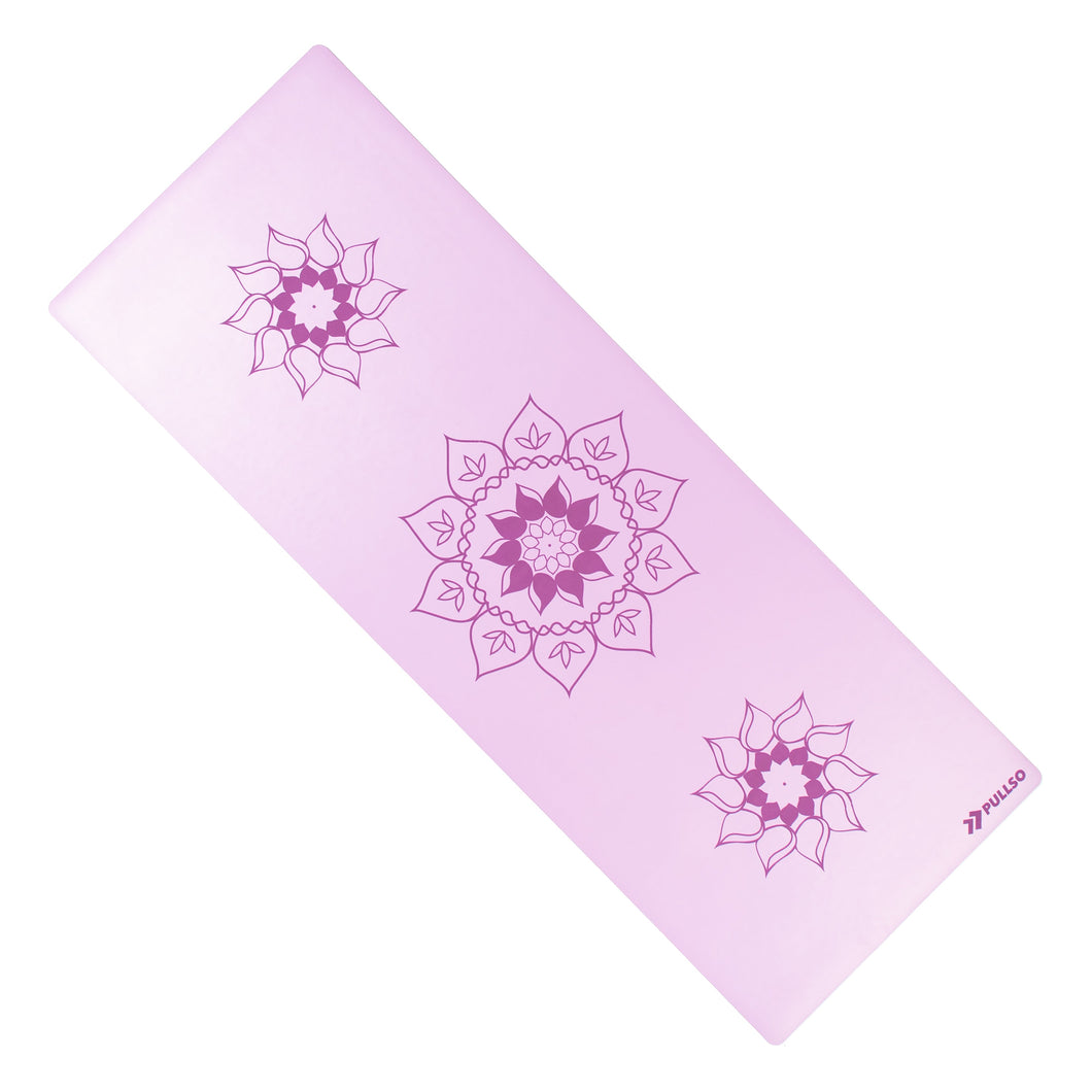 Mat de Yoga Violet Flower PU 5,5MM Pullso Fitness