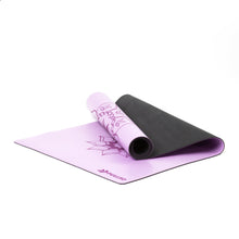 Cargar imagen en el visor de la galería, Mat de Yoga Violet Flower PU 5,5MM Pullso Fitness
