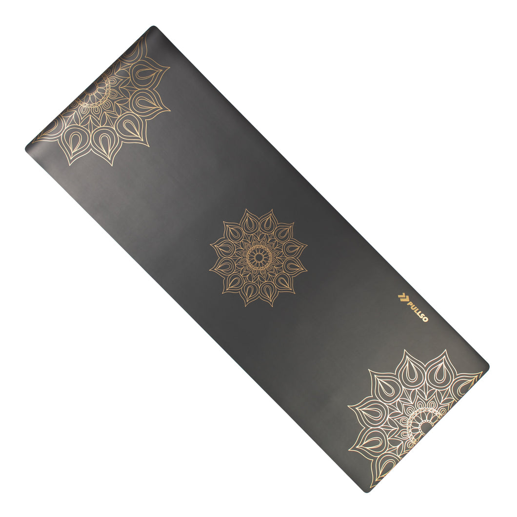 Mat de Yoga Gold Mandala PU 5,5MM Pullso Fitness