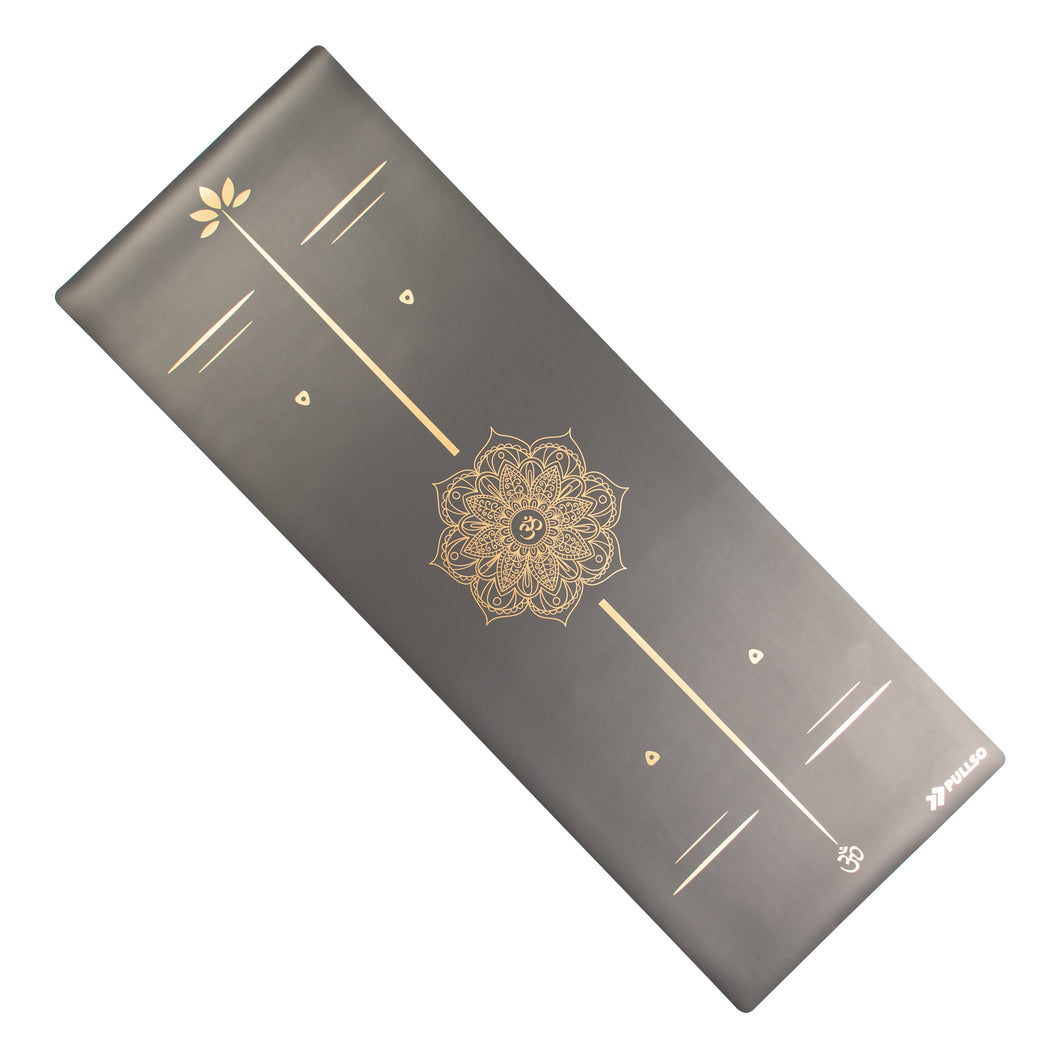 Mat de Yoga Gold Om PU 5,5MM Pullso Fitness