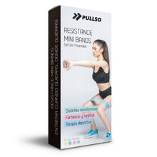 Cargar imagen en el visor de la galería, Set bandas de resistencia Premium Soft Pullso Fitness
