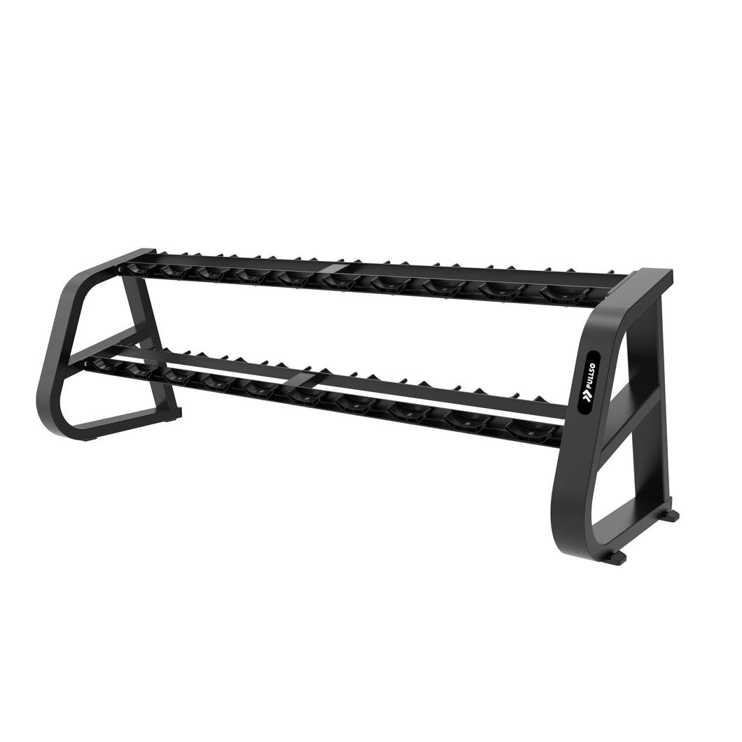 Rack para mancuernas Comercial 2 niveles 10 pares Pullso Fitness